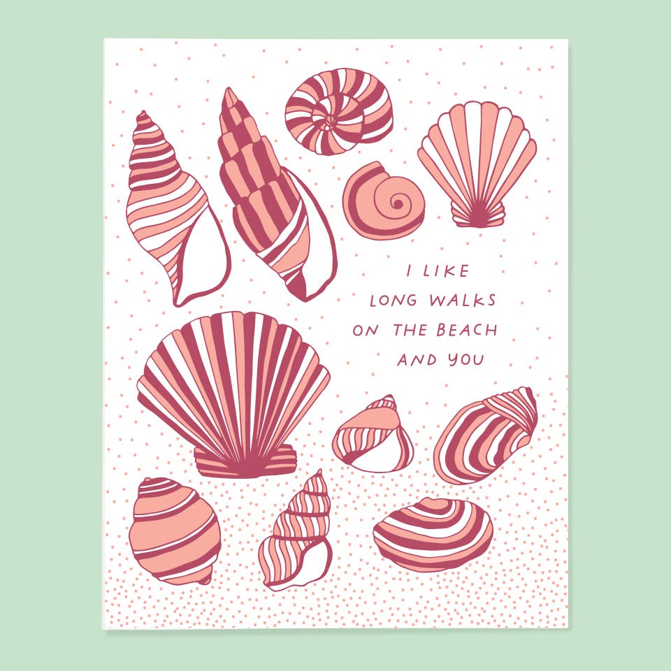 Walks on the Beach Card