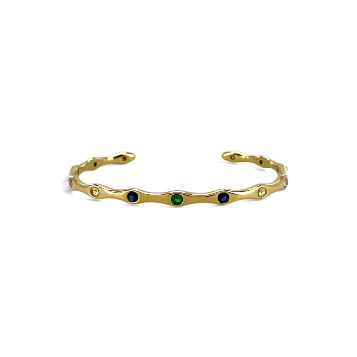 Chelsea Water Resistant Bangle Bracelet Clear Stone