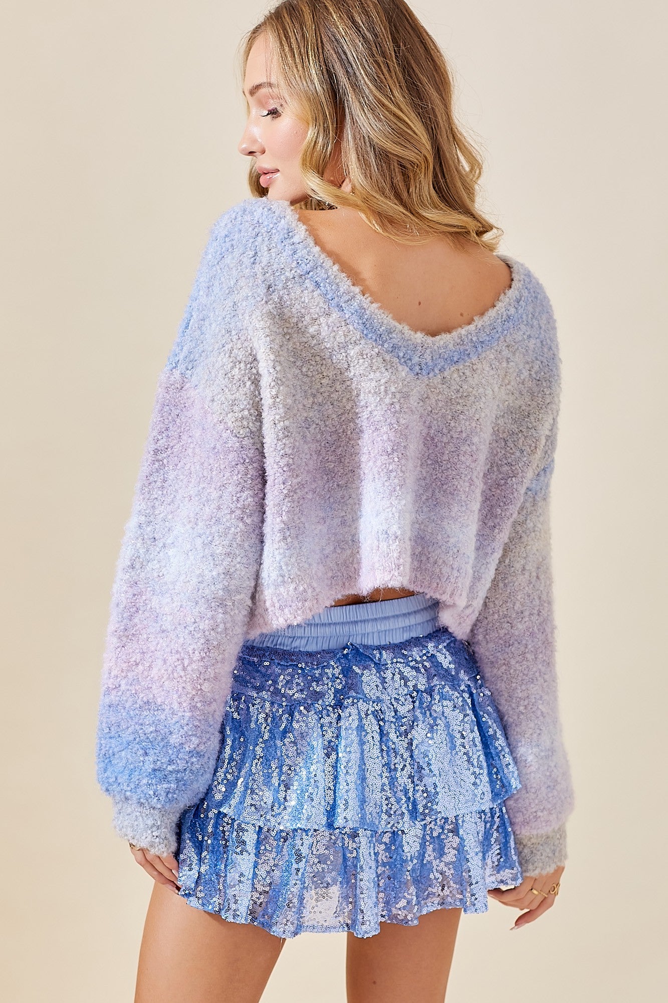 Ombre Reversible Sweater
