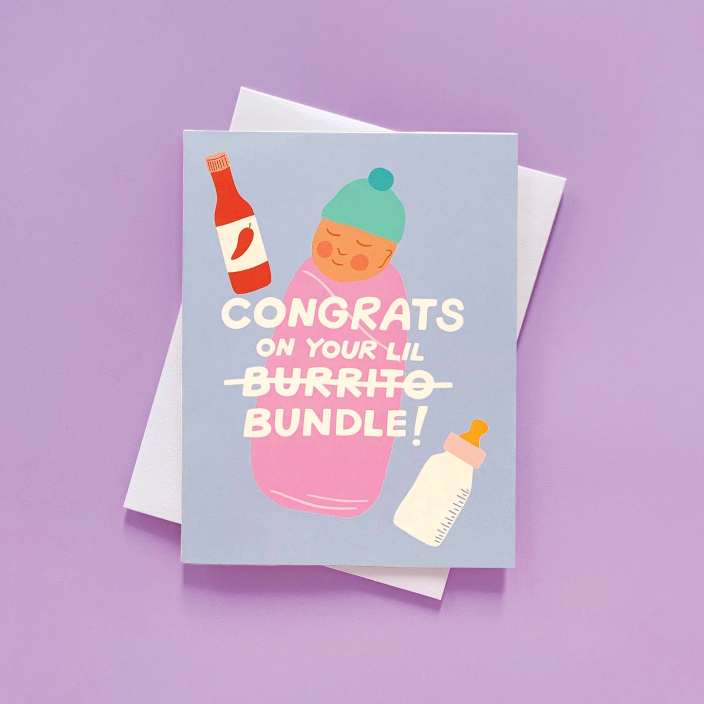 Burrito Bundle Baby Card