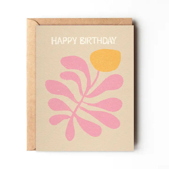 Happy Birthday Coral Card