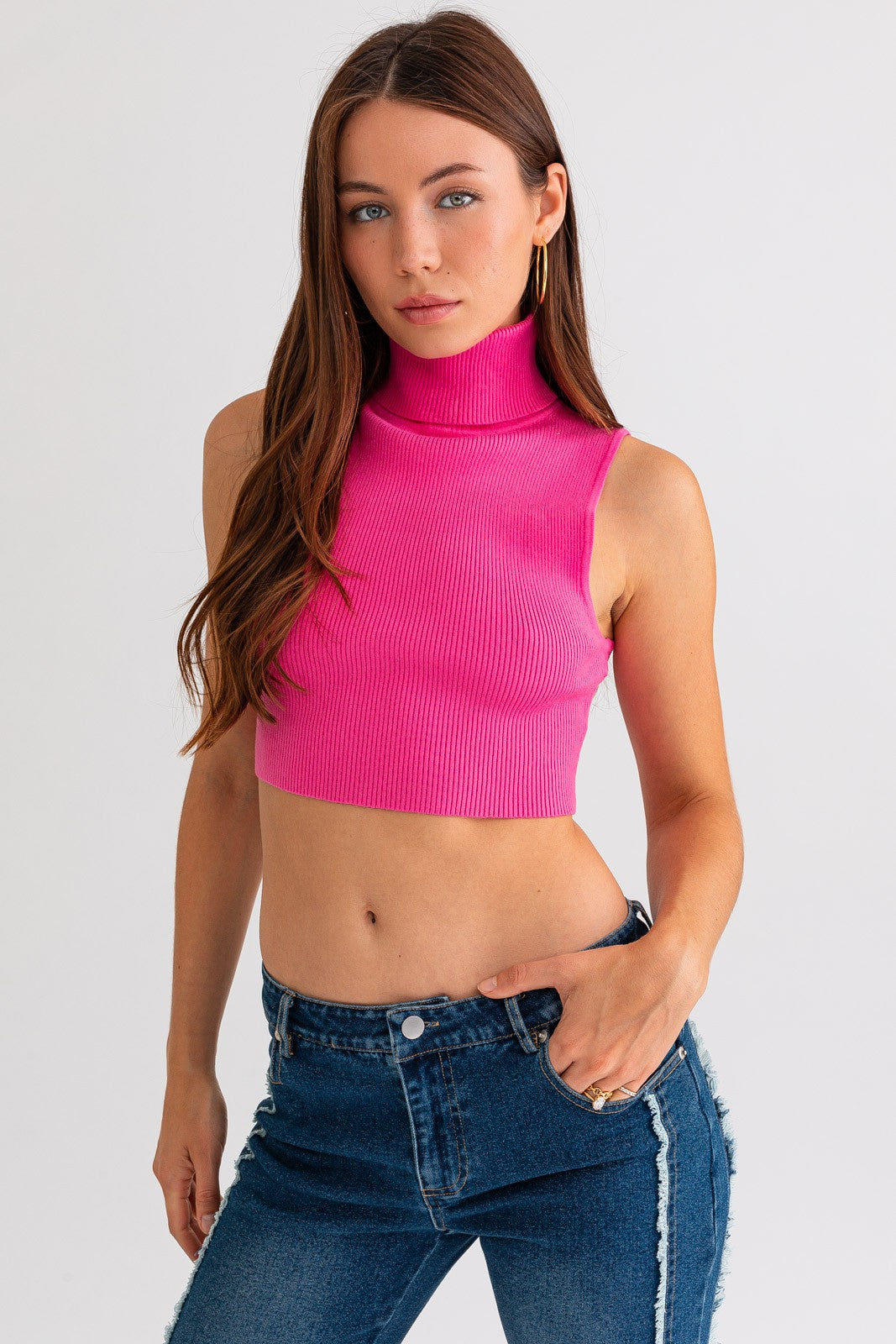 Load image into Gallery viewer, Ginger Crop Top Pink
