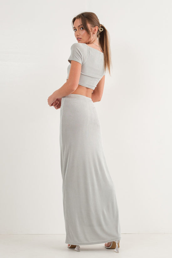 Load image into Gallery viewer, Shades of Grey Maxi Skirt
