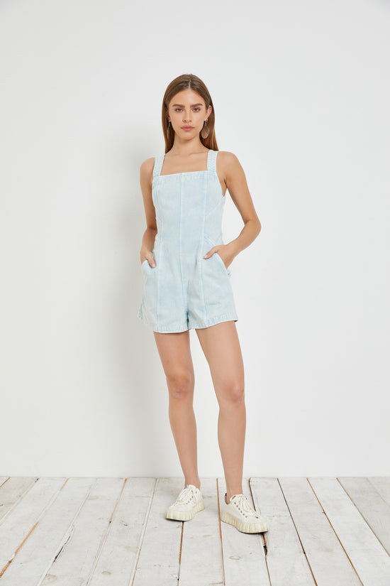 Load image into Gallery viewer, Kate Denim Romper

