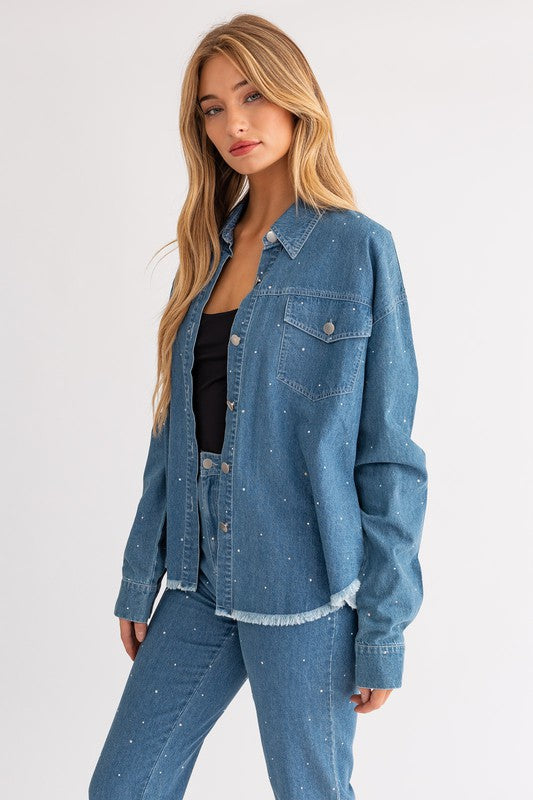 Load image into Gallery viewer, Coastal Cowgirl Oversized Jacket
