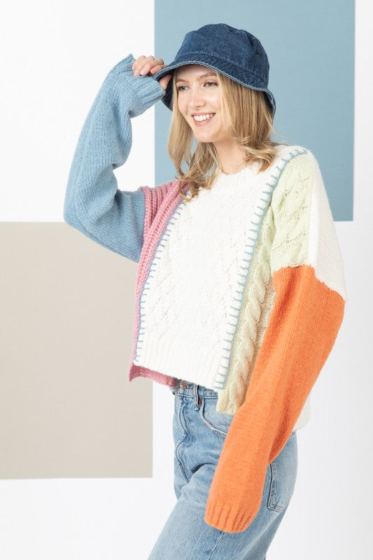 Teresa Color Block Sweater