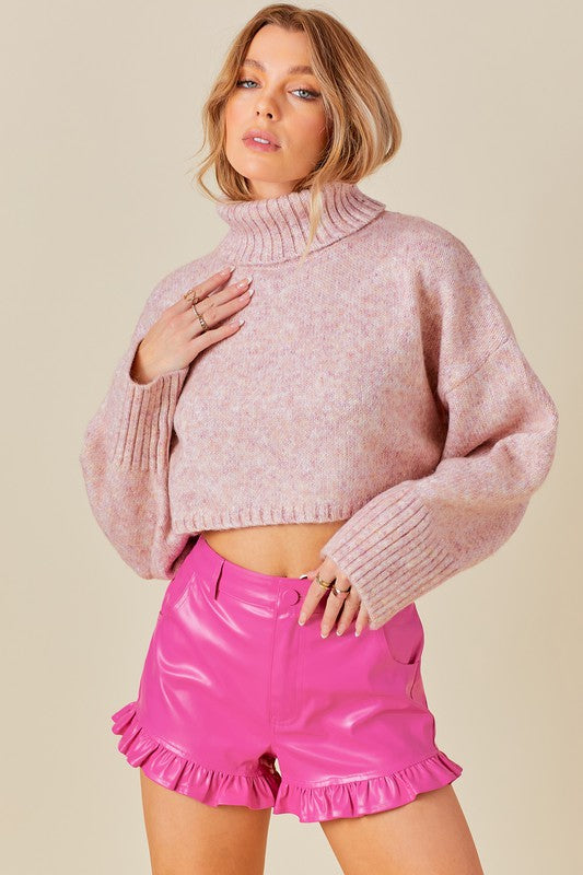 Katie Turtleneck Sweater Mauve