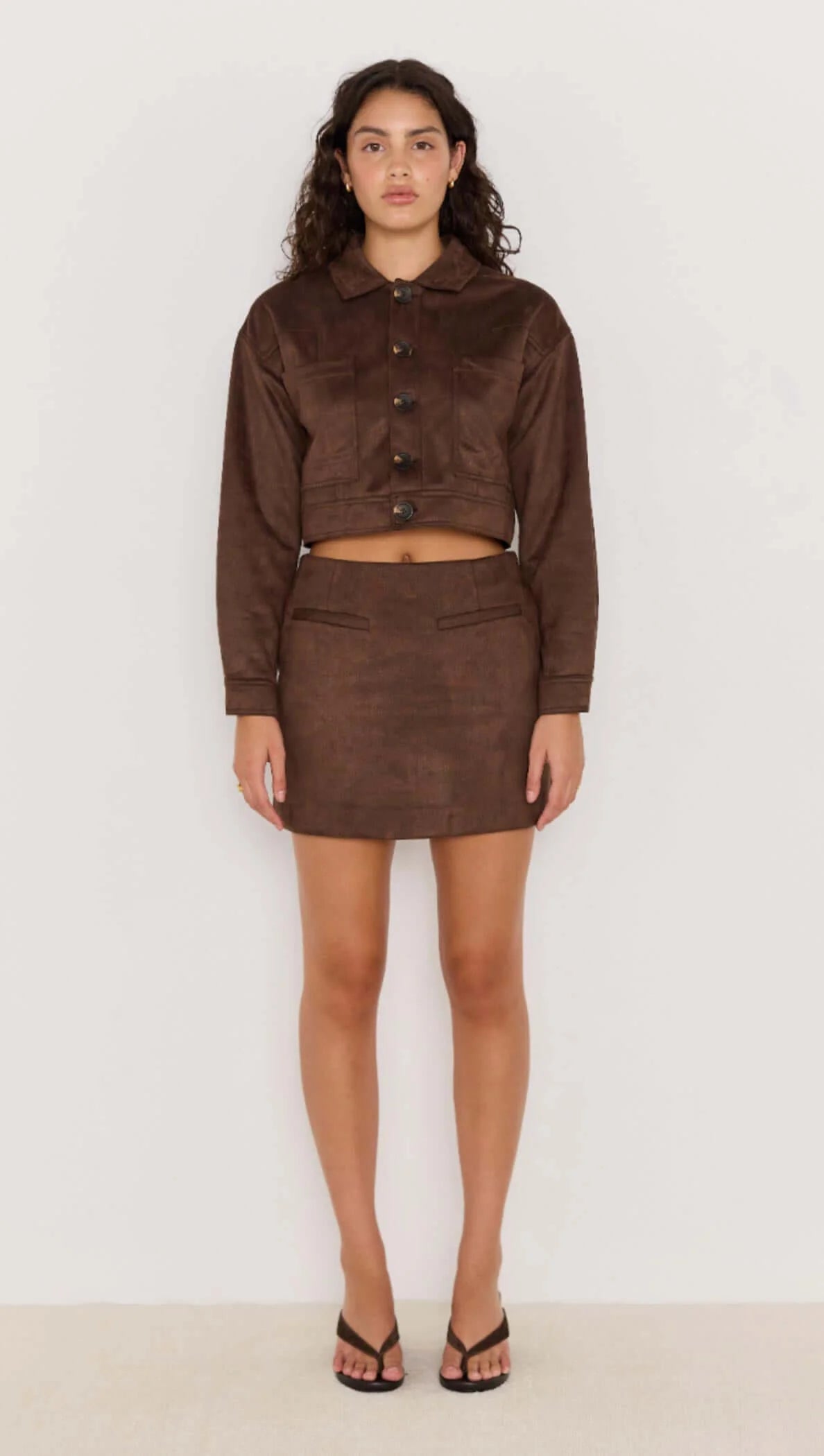 MINKPINK Aston Suede Crop Jacket