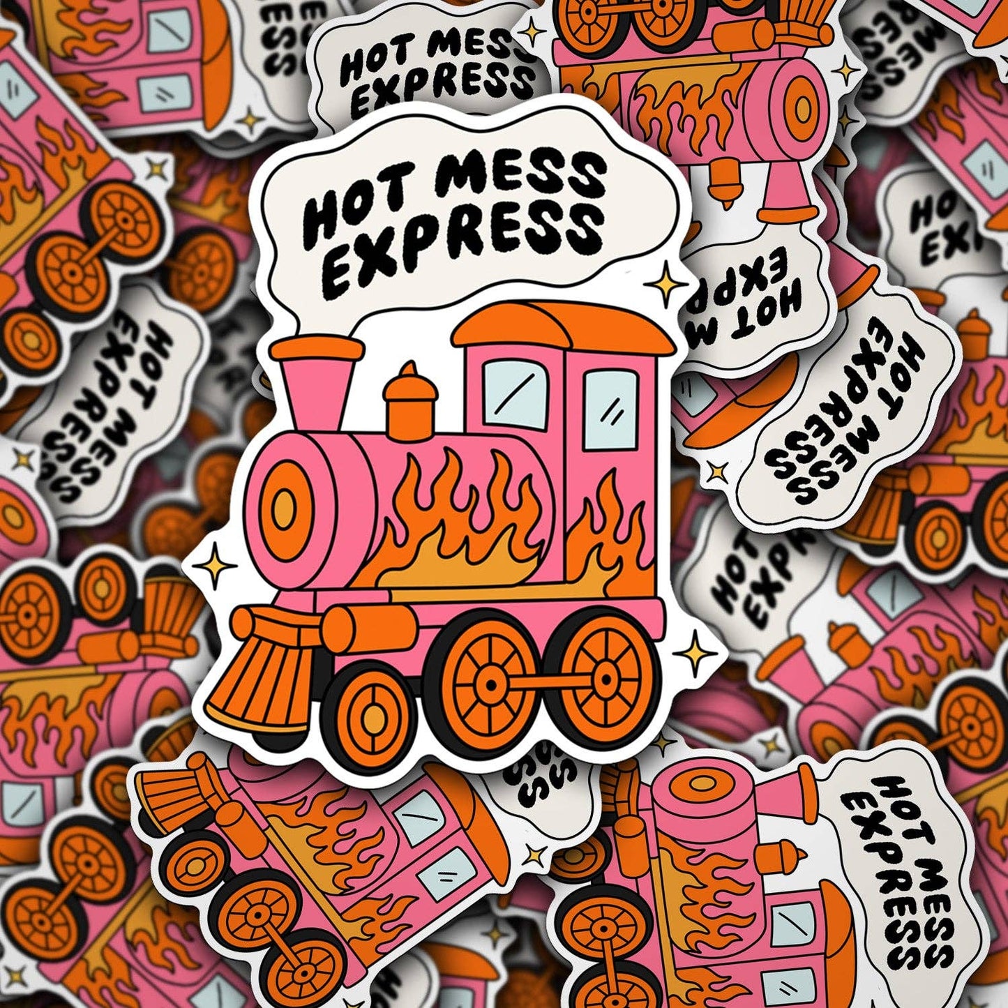 Mess Sticker Hot Mess Express Sticker – The Wander Shop