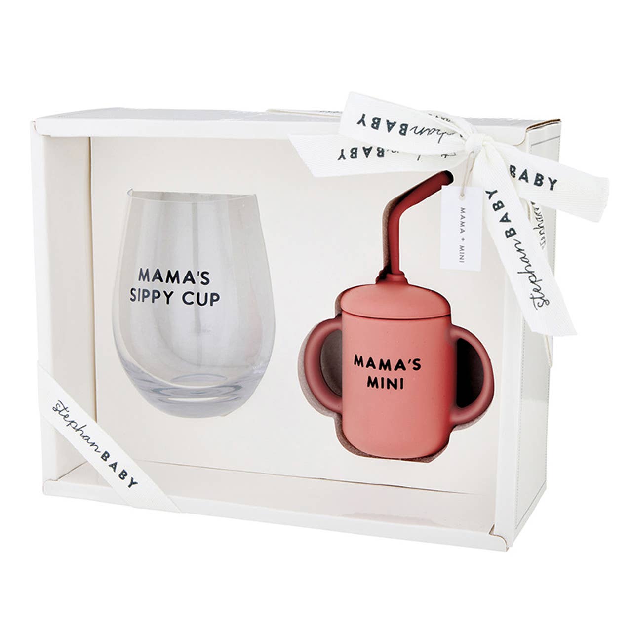 Mama + Mini Sippy Cup & Wine Glass Set