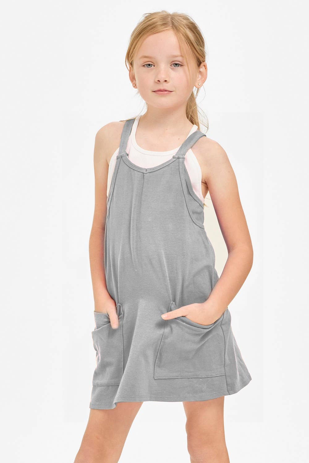 Kids Romper Dress Aqua