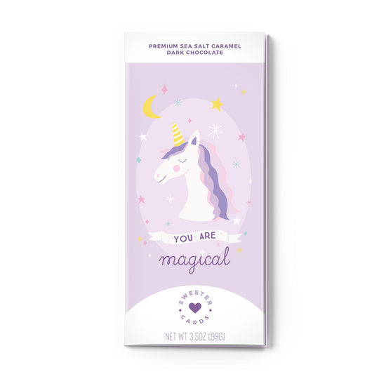 Load image into Gallery viewer, You are Magical Unicorn Chocolate Card
