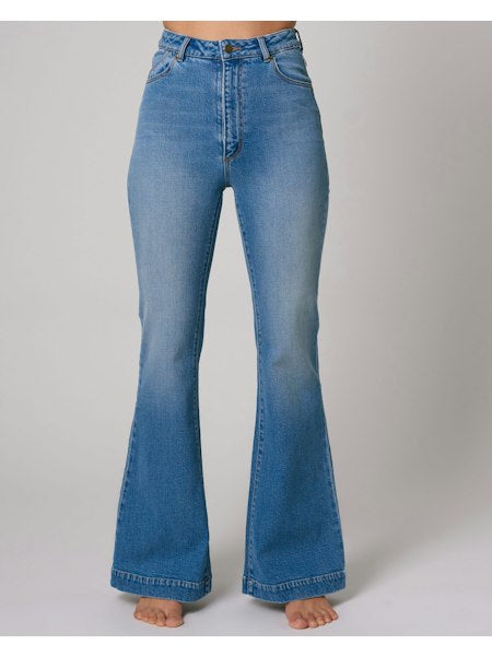 Rolla's Eastcoast Flare Kate Jeans - Mid Vintage Blue