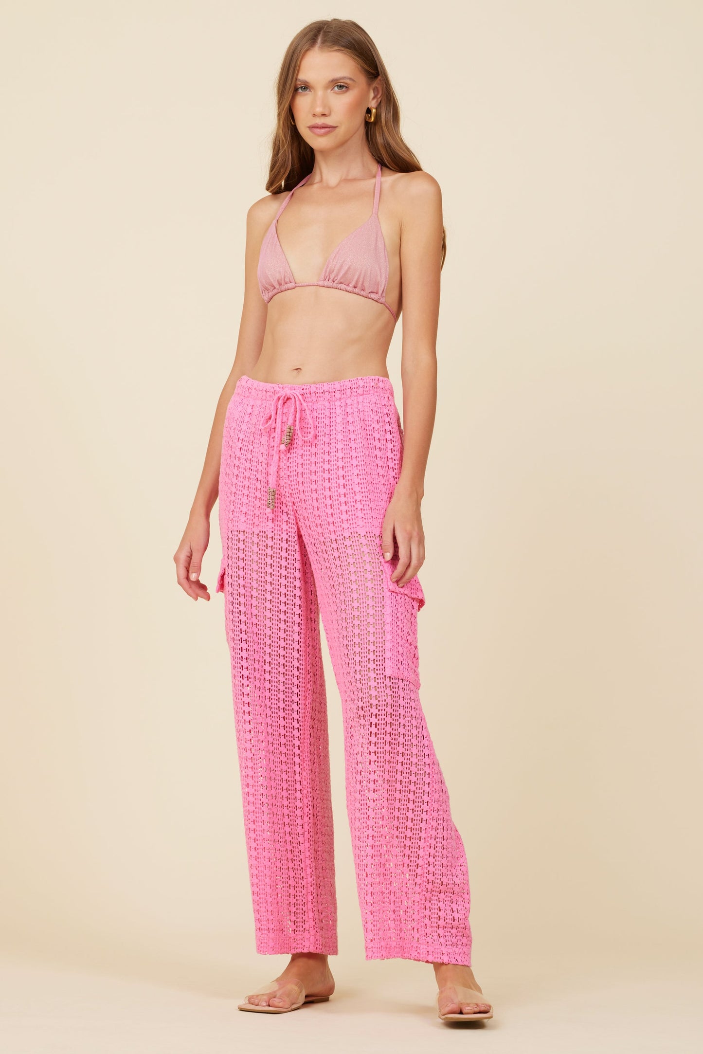 Load image into Gallery viewer, Tilly Crochet Cargo Pants
