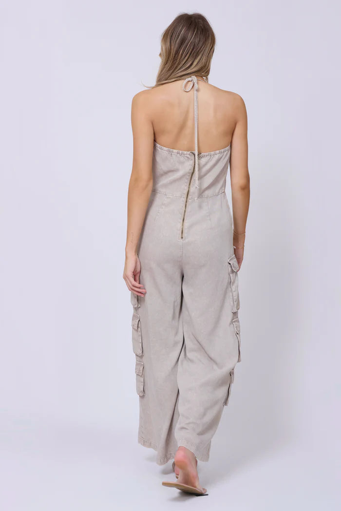 Vintage Havana Khaki Jumpsuit