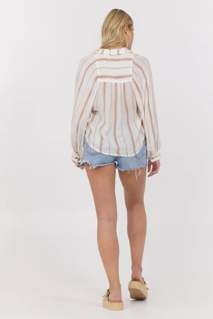 Vintage Havana Coconut Stripe L/S Shirt