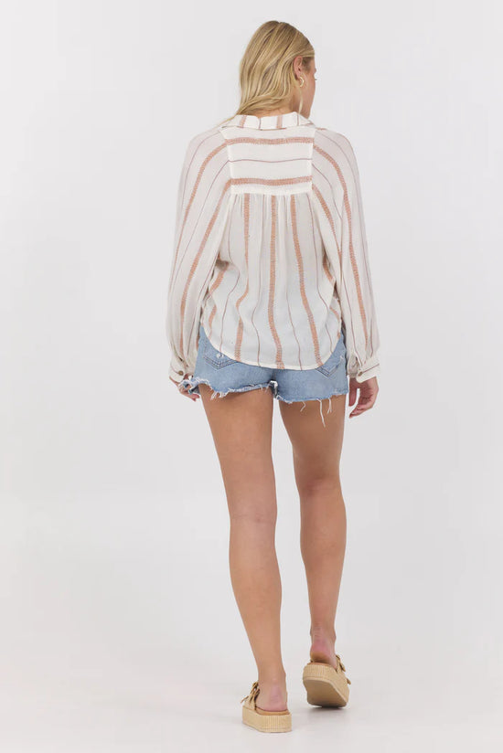 Load image into Gallery viewer, Vintage Havana Coconut Stripe L/S Shirt
