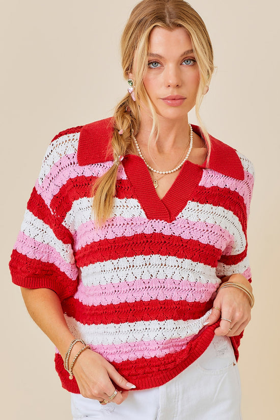Charming Stripe Sweater