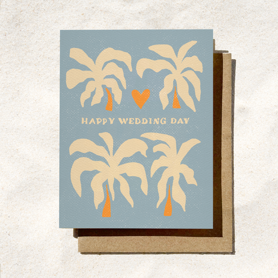 Beach Wedding Card