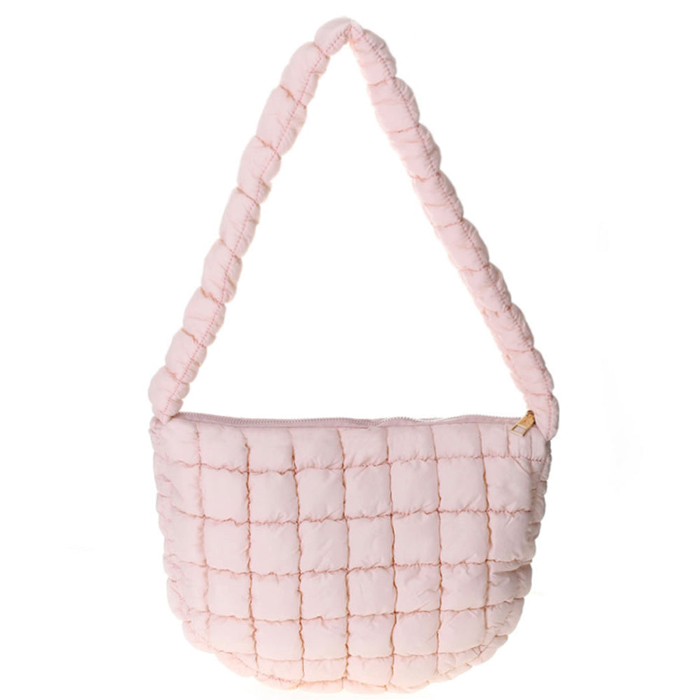 Pink Puffy Shoulder Bag