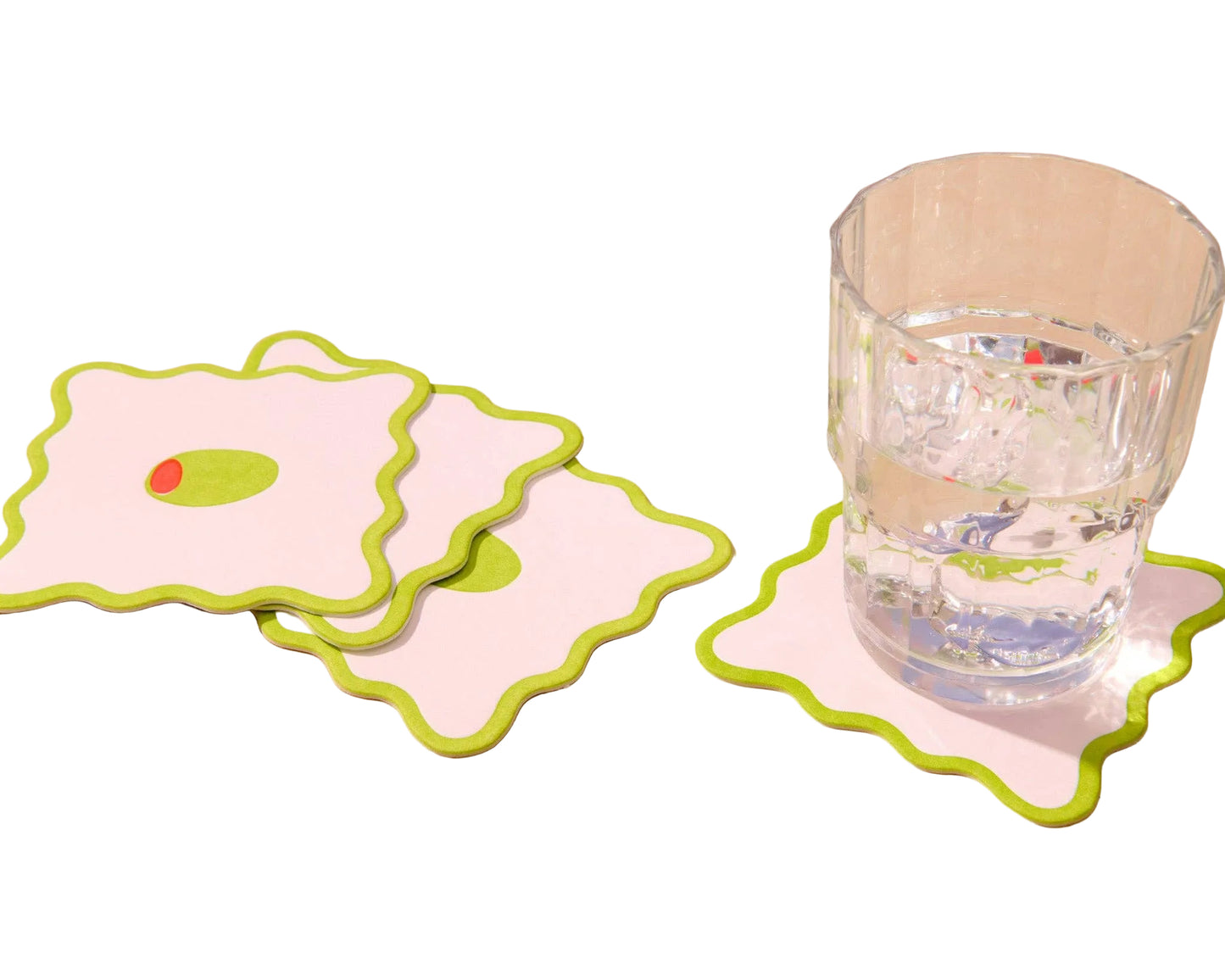 Olive Reusable Vellum Coasters