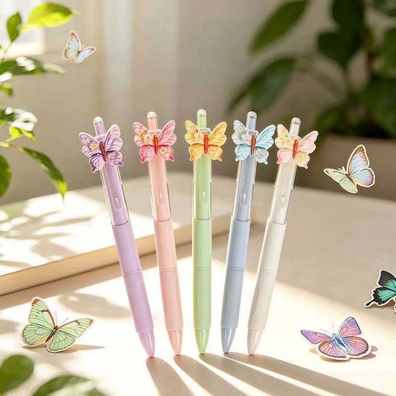 Fairytale Butterfly Black Gel Pen