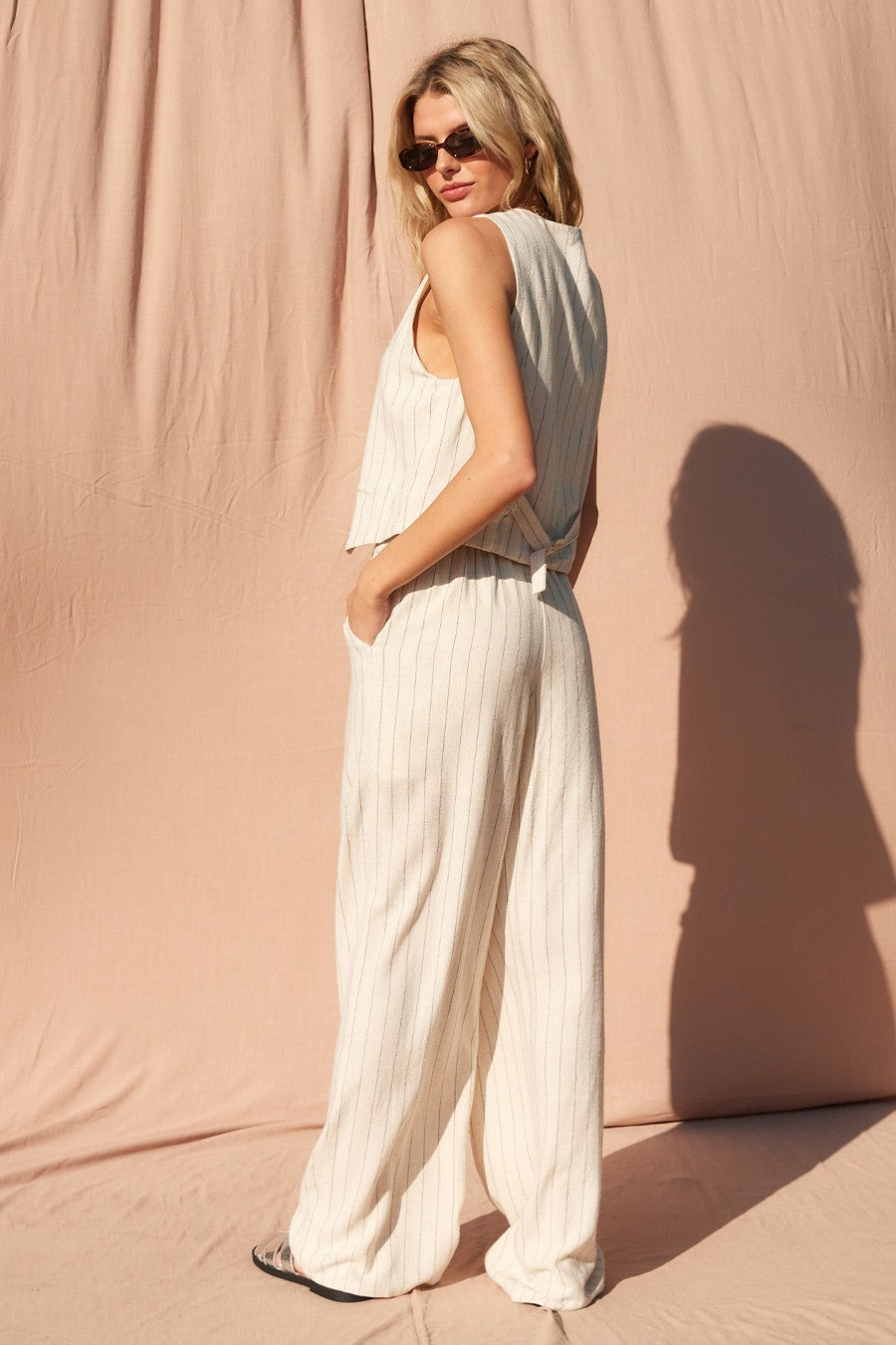 Marina Linen Vest & Pant Set