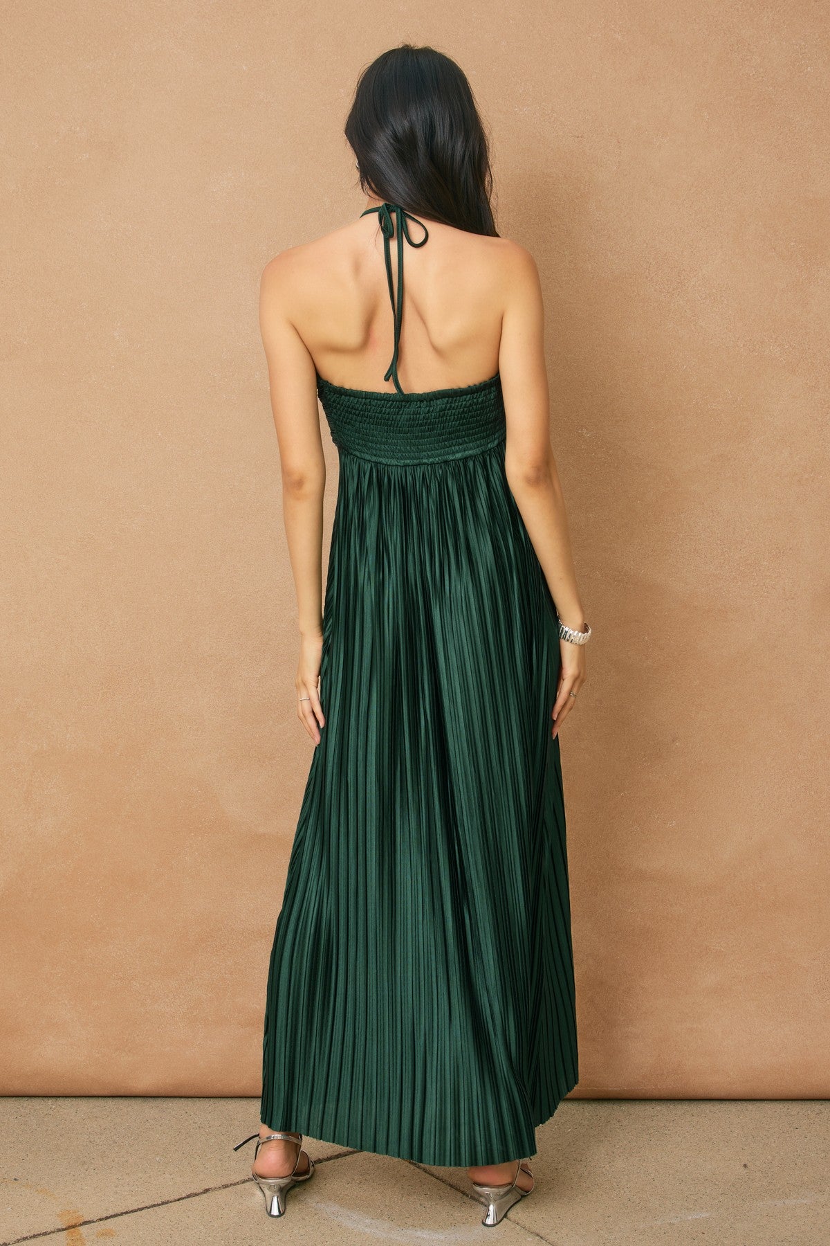 Sabrina Pleated Maxi Dress