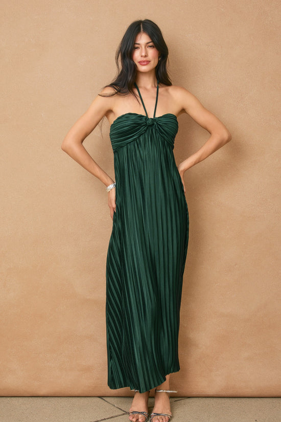 Sabrina Pleated Maxi Dress