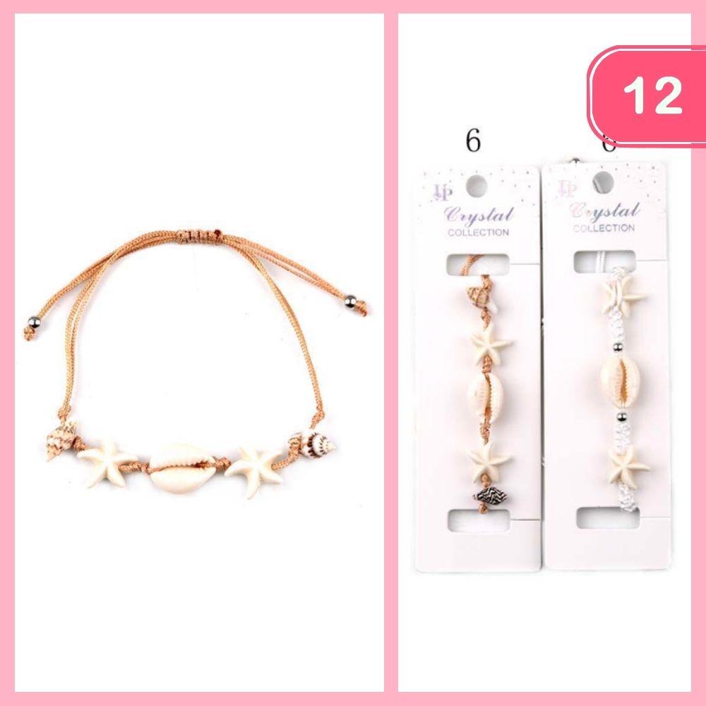 3 Seashell String Bracelet