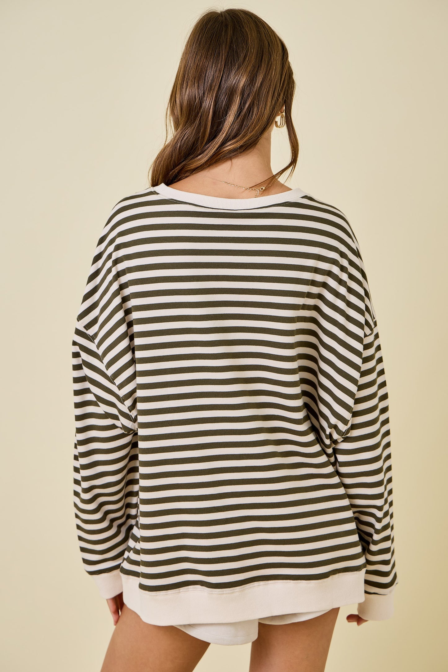 Beverly Oversized Stripe Knit Top