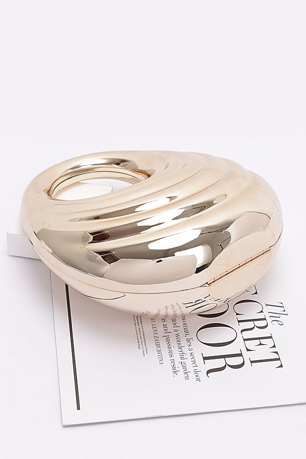 Gilded Chain Clutch Bag