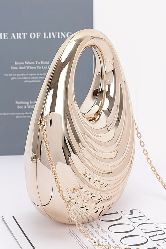 Gilded Chain Clutch Bag