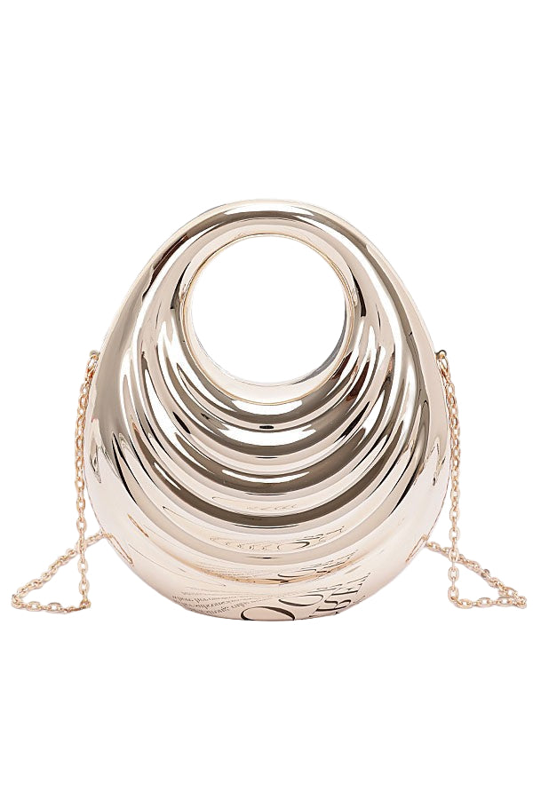 Gilded Chain Clutch Bag
