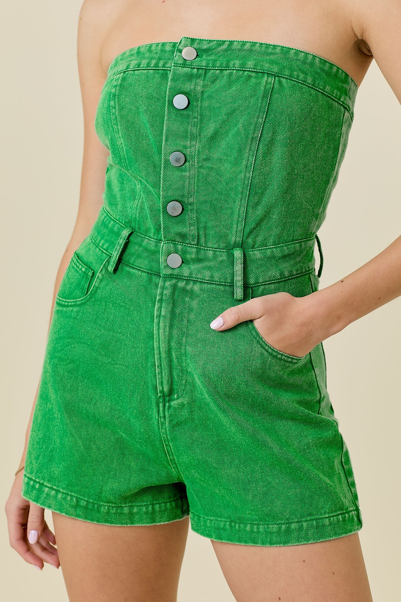 Cara Strapless Romper