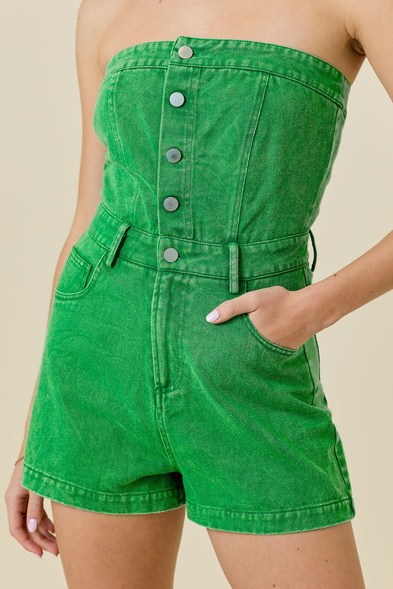 Load image into Gallery viewer, Cara Strapless Romper
