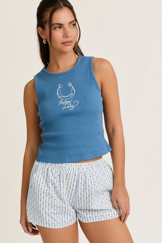 Feeling Lucky Ribbed Tank