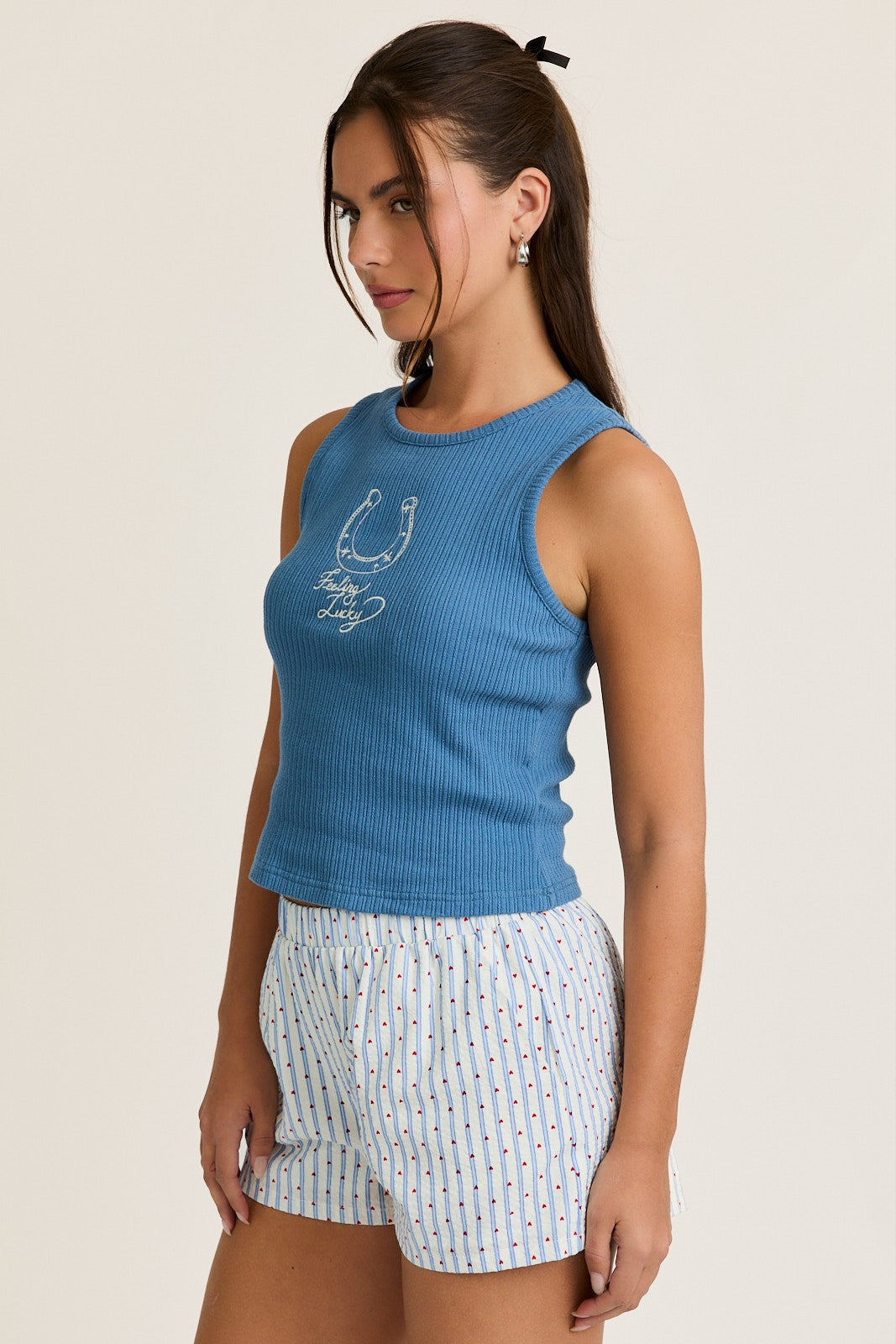 Feeling Lucky Ribbed Tank