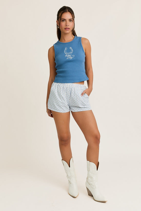 Load image into Gallery viewer, Feeling Lucky Ribbed Tank
