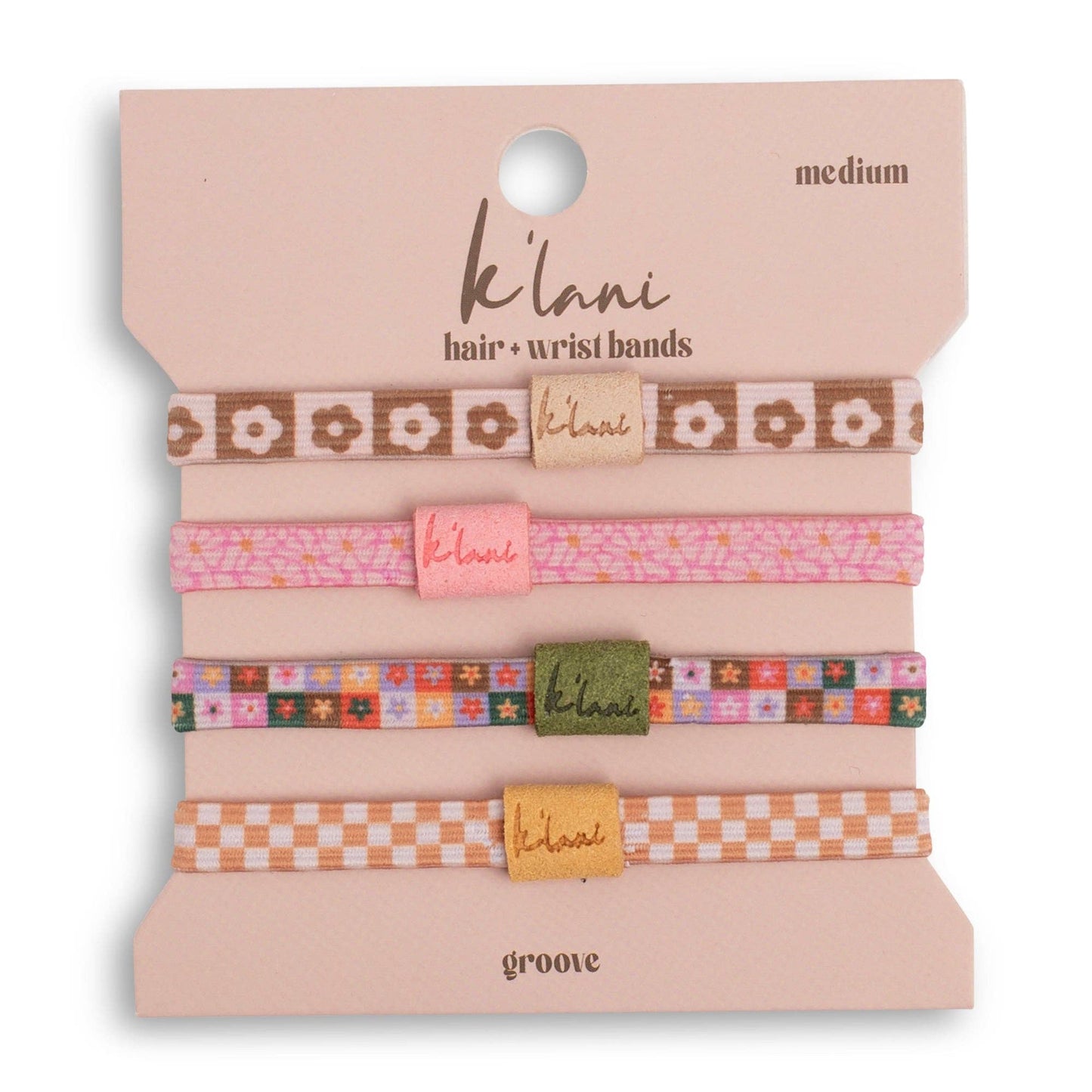 K'lani "Groove" Fun Floral Hair Tie Bracelets