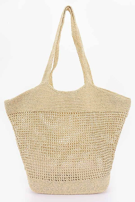 Jenna Straw Tote Bag