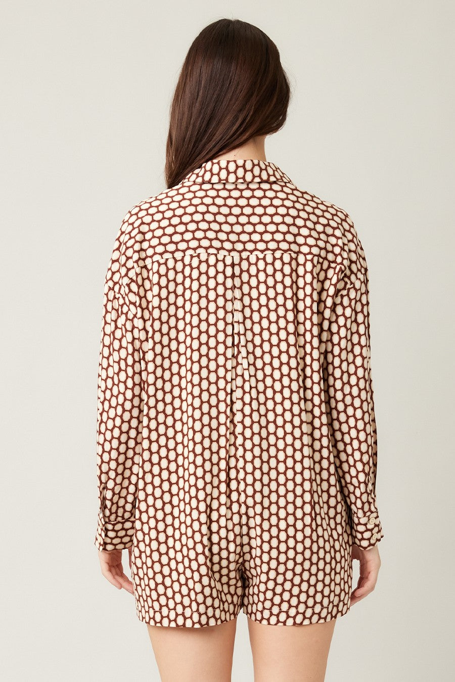 Long Island Romper Geo Print