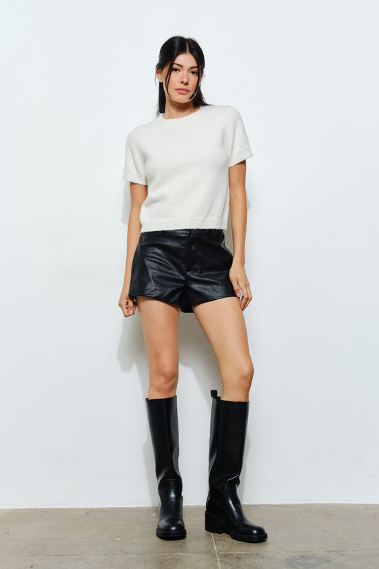 Kerry Vegan Leather Shorts