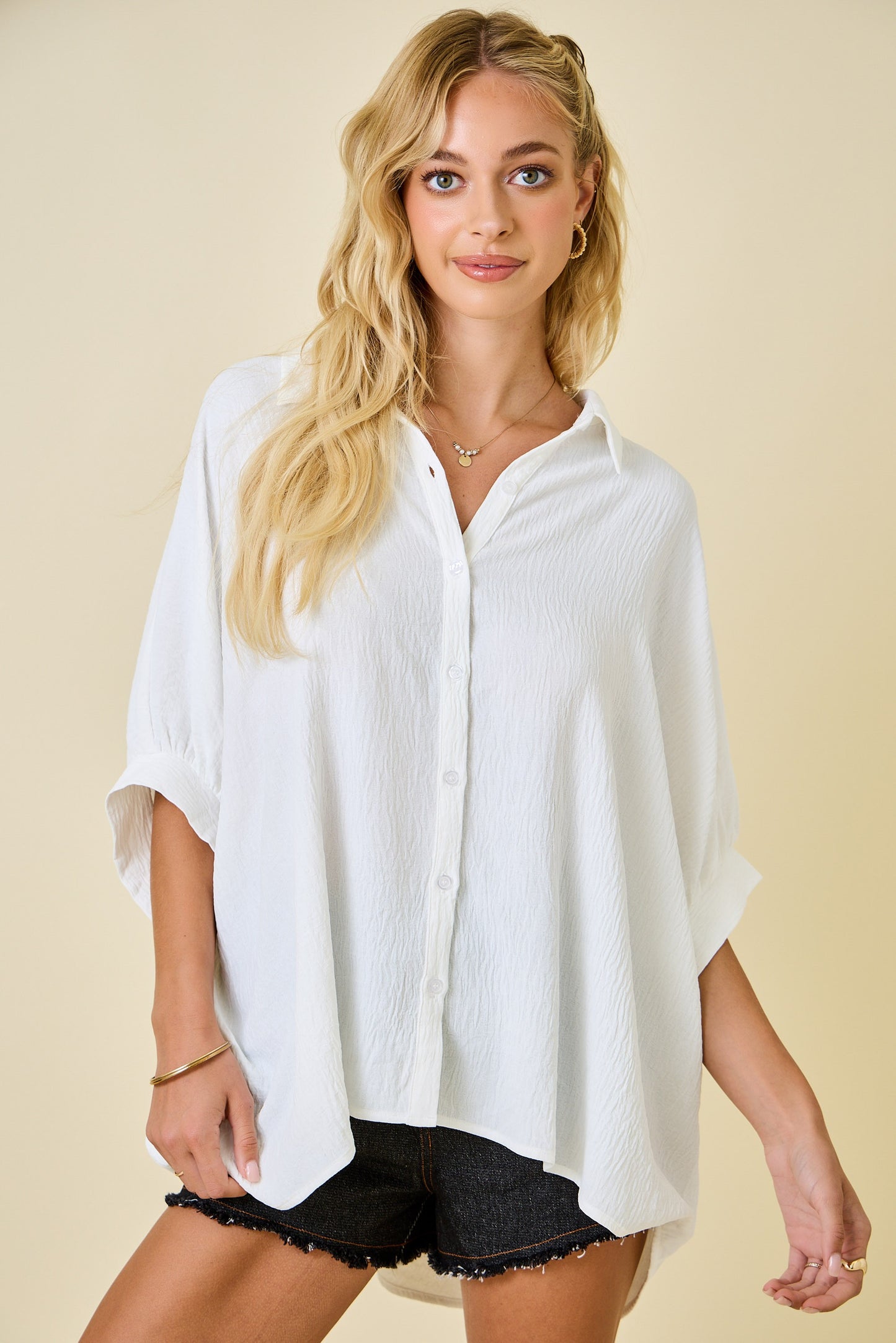 Penny Oversized Shirt Off White