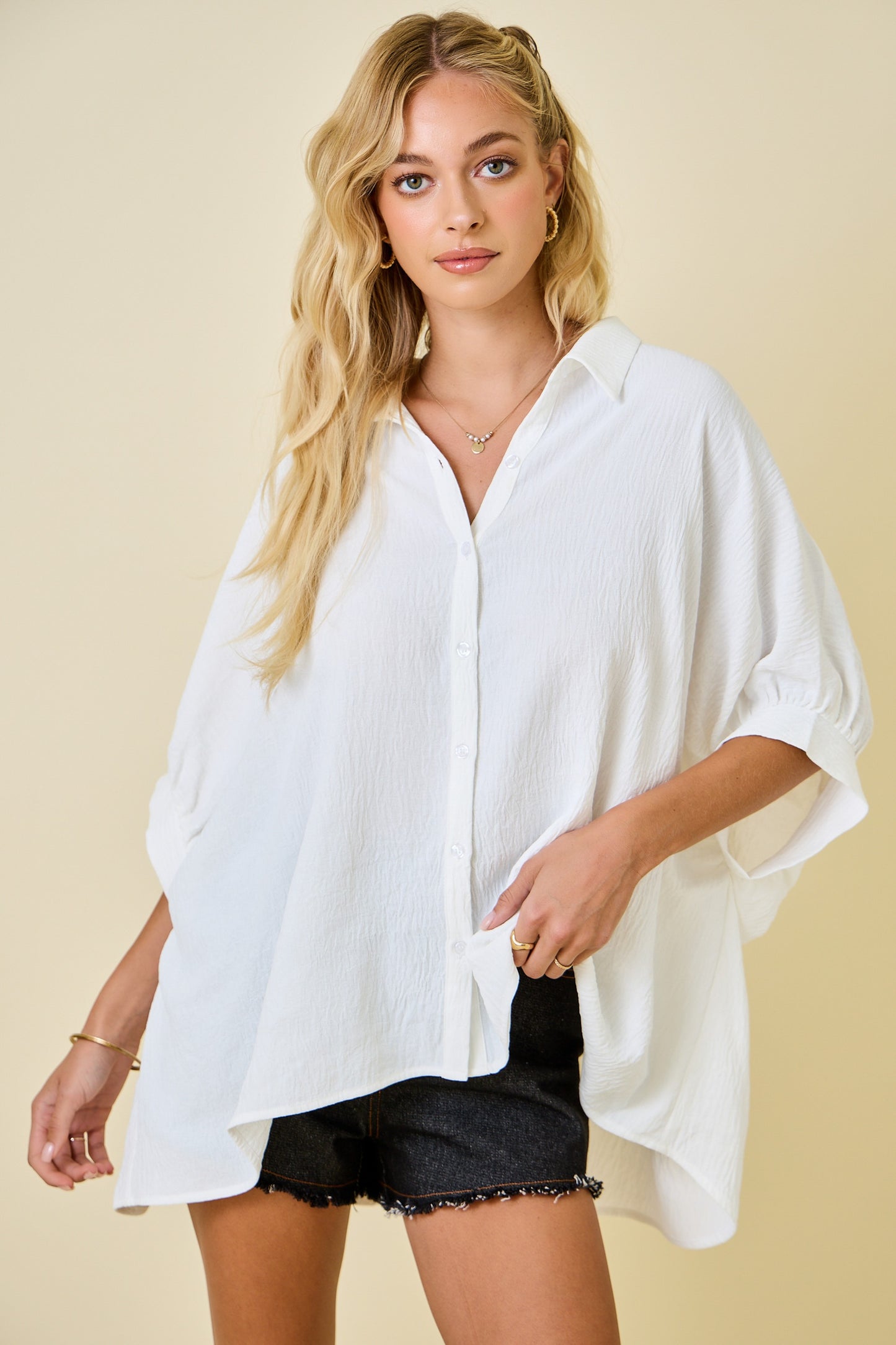 Penny Oversized Shirt Off White