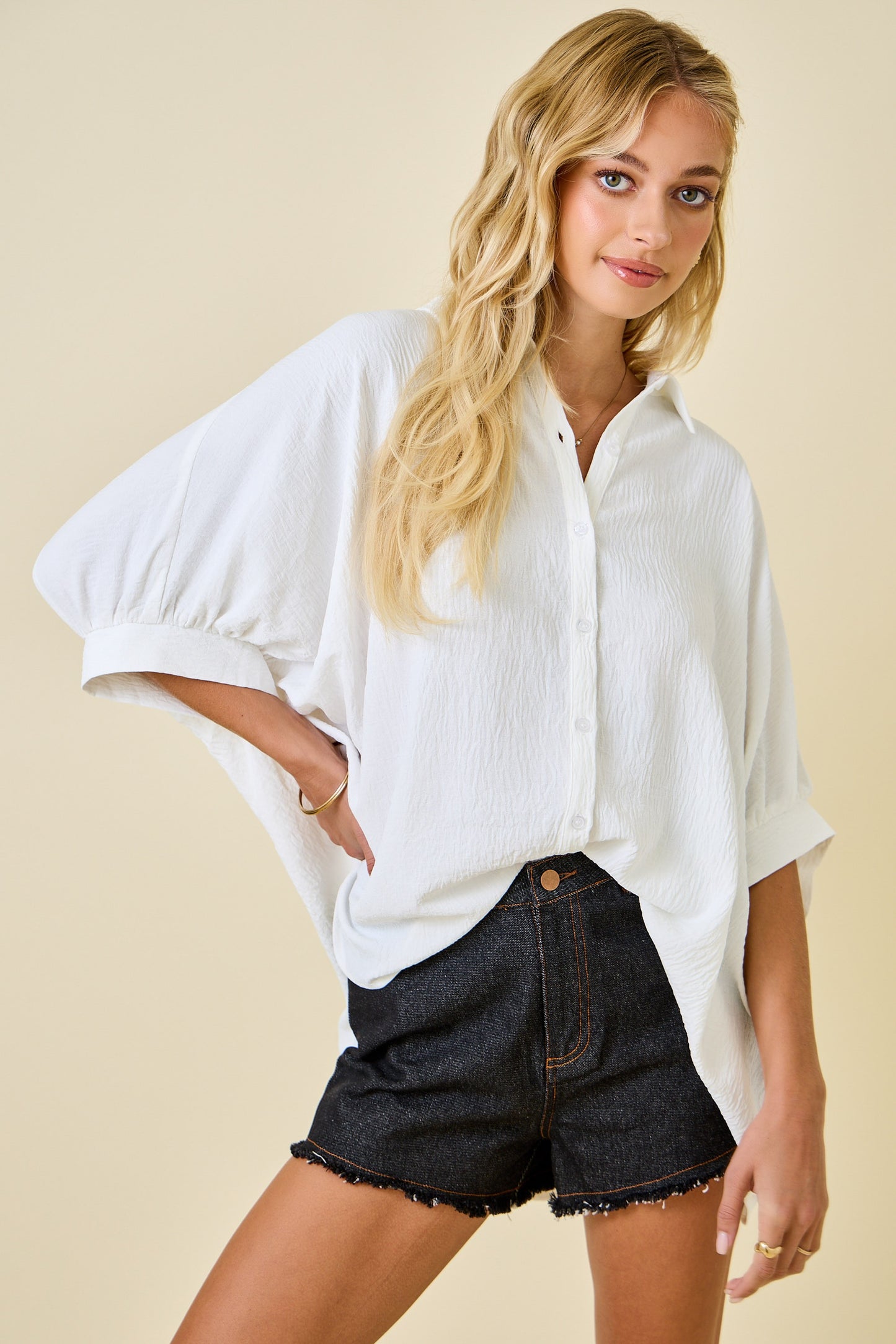 Penny Oversized Shirt Off White