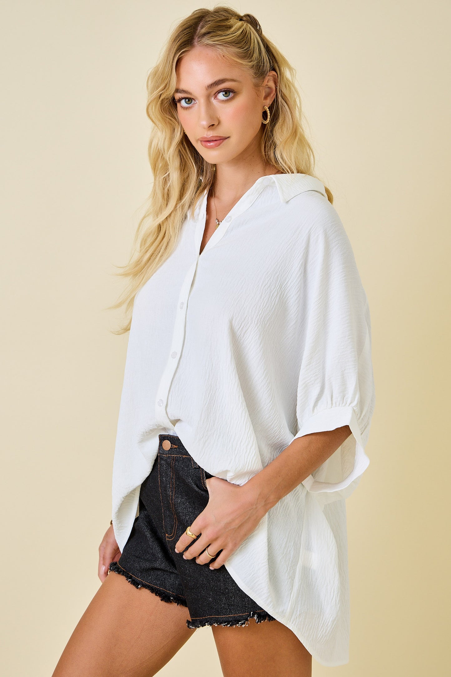 Penny Oversized Shirt Off White