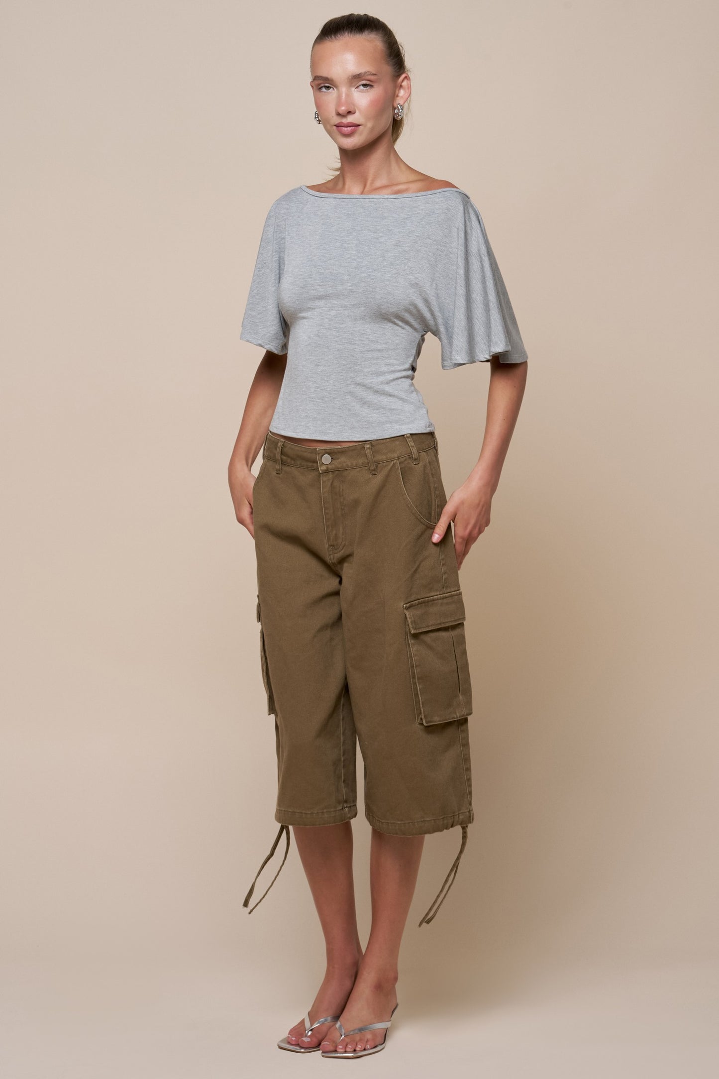 Amber Low Rise Cargo Shorts