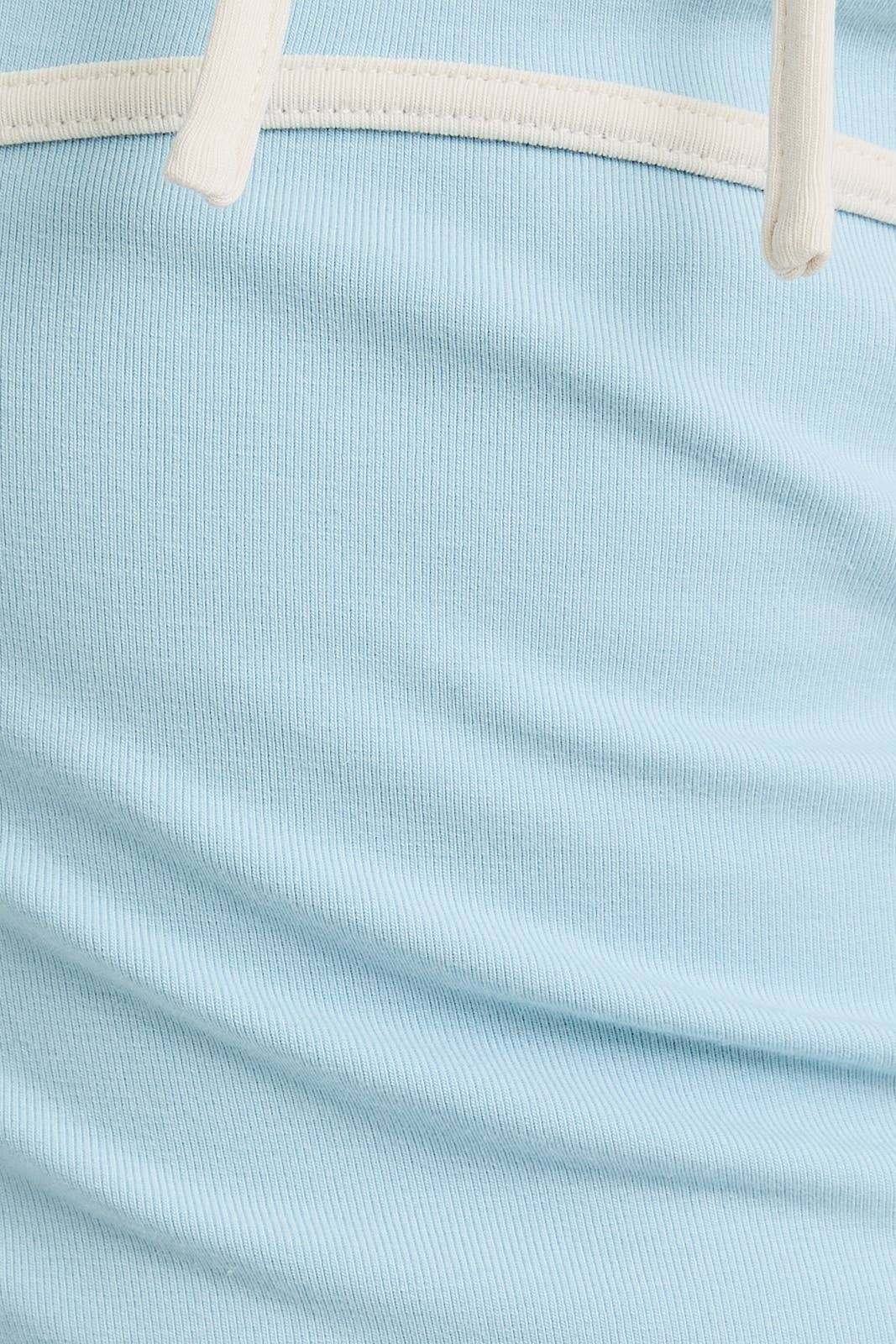 CONTRAST BINDING DETAIL KNIT MIDI DRESS