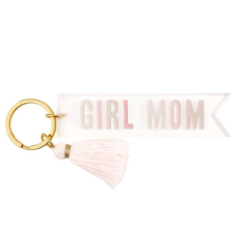 Girl Mom Keychain